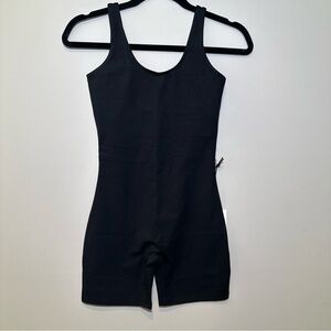 Girlfriend Collective Scoop Bike Unitard Black Activewear small NWT